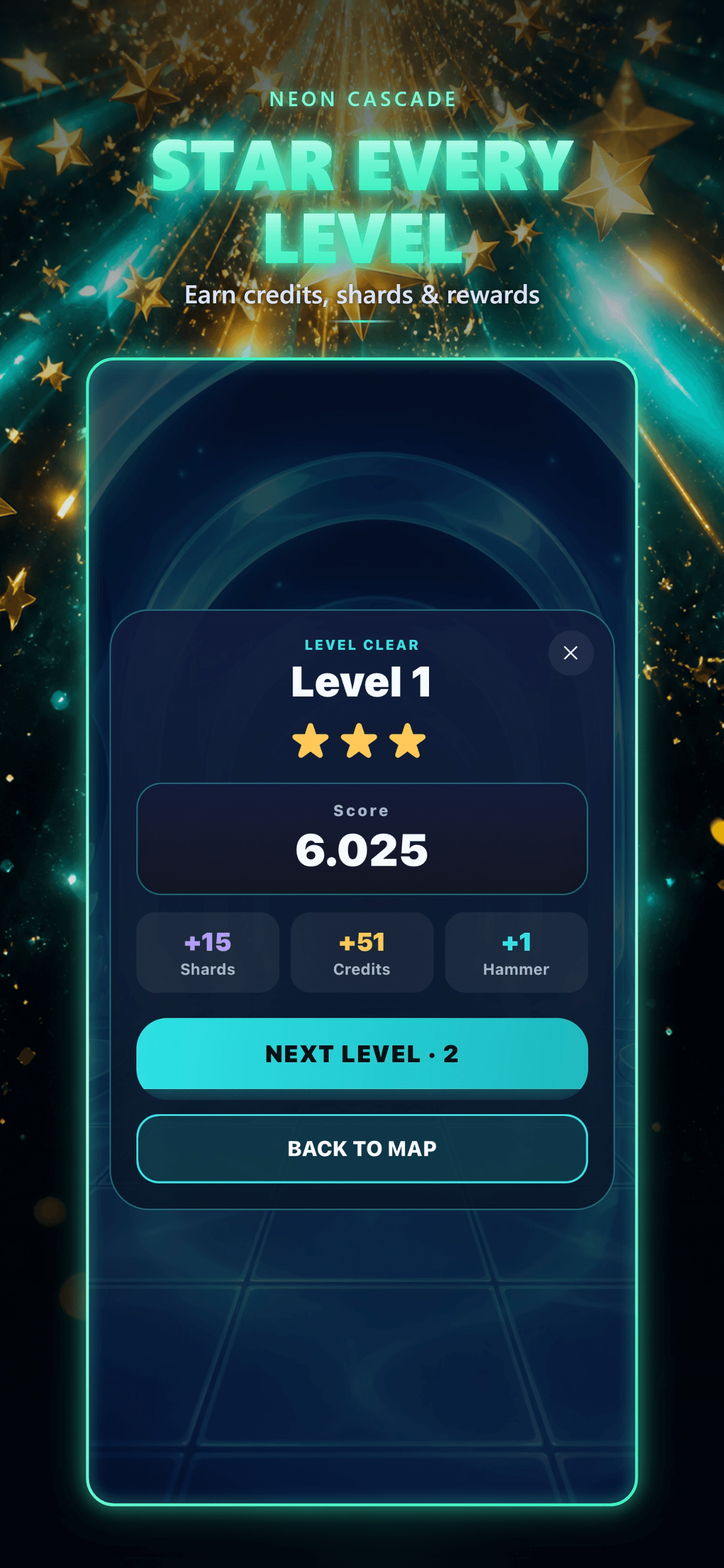 Neon Cascade screenshot 4