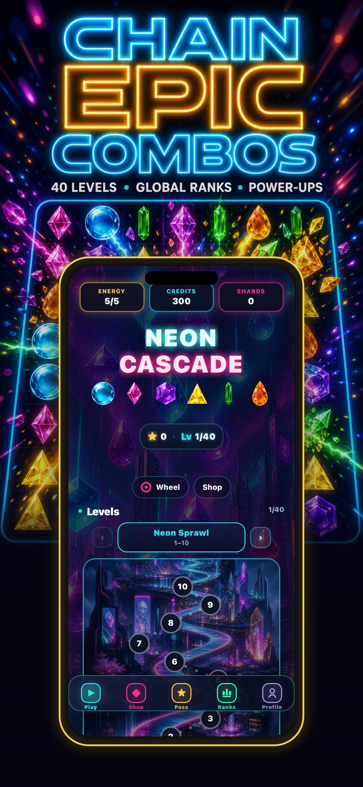 Neon Cascade project cover